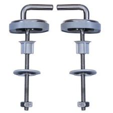 Cornat WC Sitz Scharnier mit Befestigung, Edelstahl füre Holz