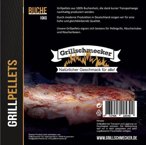 Grillpellets reine buche - grillpellets, 10kg