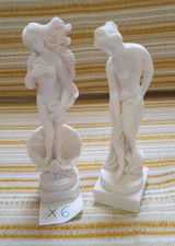 Alabaster Figuren griechische Mytologie Venus und Badene Frau v. Allegrain (X6)