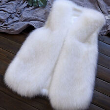 Damen Kunstpelz Weste