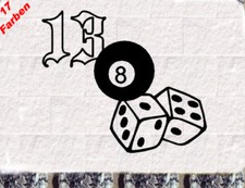 Lucky 13  Eightball Würfel