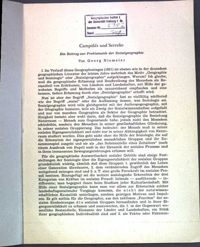Campinés und serreno - und, serreno: