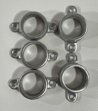 5x HSI Bodenhülsen Aluminium Silber 25mm Art Nr. 705270 Befestigung Pfosten  HL3