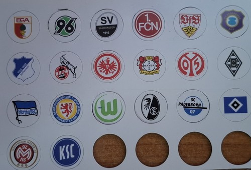 Kleine magnet wappen fußball - kleine,