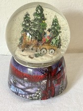 Spieluhr Schneekugel Inklusive Rotation Winterszene Dekoration