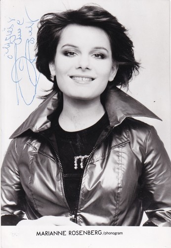 Autogramm marianne rosenberg - autogramm,