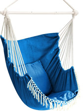 Chihee Hängesessel Hängeschaukel 227kg 2 Kissen Spreizstange Königsblau