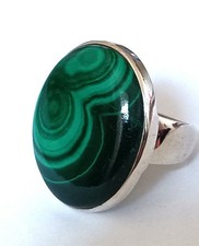 Ring Silber Malachit gün