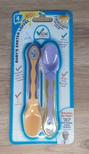 Vital Baby - L 014 - Baby´s erster Löffel - lila/gelb - 2er Set - ca. 13 cm