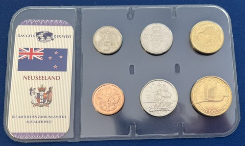 Neuseeland kursmünzensatz - neuseeland,