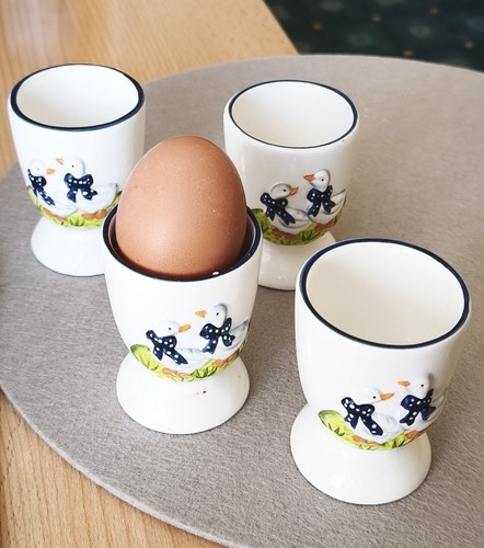 Eierbecher keramik gans - eierbecher,