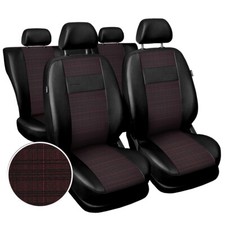 Kunstleder Sitzbezüge Sitzbezug Schonbezüge für Skoda Fabia I II III 1999-