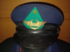 Türkei blaue Schirmmütze der türkischen Staatsbahn, grünes Emblem (Gleisbau)