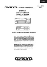 Service Manual-Anleitung für Onkyo K-505 TX 