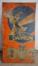 altes Blechschild Daimon Batterien Taschenlampen