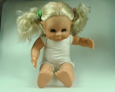 Max Zapf W.-Germany Puppe 40 cm blond doll Weichkörper gemarkt 1992