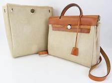 Auth HERMES Her Bag 2 in 1