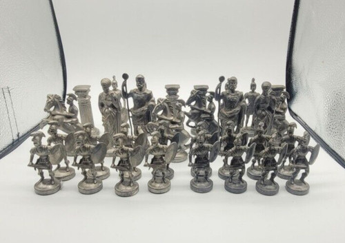 Römer schachfiguren metall - schachfiguren,