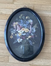 Antikes Blumenstilleben Oval
