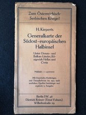 Kiepert's Generalkarte der südost-europäischen Halbinsel: Unter Donau- und Balka