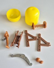 Spielzeug 70er Jahre - Steinschleuder mit 2 Geschossen (hell) mit Ei  Original