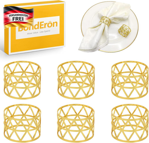 Serviettenringe set aus - set, metall