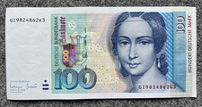 100 DM Geld-Schein Banknote