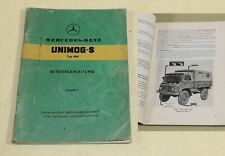 Betriebsanleitung Mercedes UNIMOG S 404 Ausgabe 1959 mit Benzinmotor 80 PS