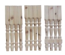 Rustikale massive Kiefer 69*69*736 mm Tischbein 4er Set Waschtisch/Schreibtisch/Bauernhaus