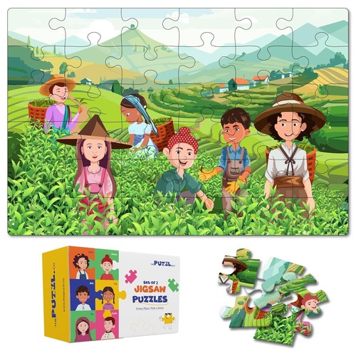 Teiliges kinderpuzzle set - 48-teiliges, kinderpuzzle-set