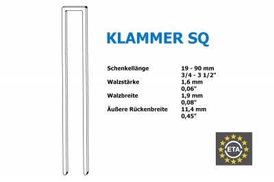 Bauklammer typ mit zulassung - q,