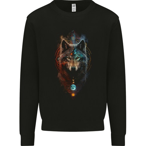 Awdis herren sweatshirt - sweatshirt, wolf