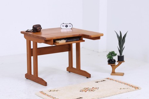 Vintage teak schreibtisch 60er - schreibtisch,