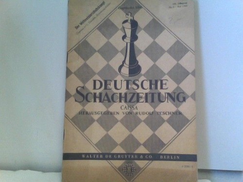Deutsche schachzeitung caissa - deutsche,
