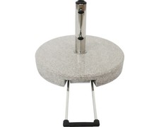 Sonnenschirmständer SOLUNA 50 kg, Granit hellgrau, rund