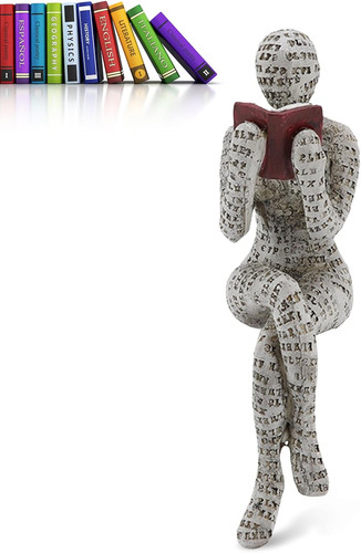 Lesende frau figur deko für - figur,