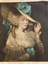 antiquitäten kunst Litho, Duchess of Devonshire, Pap. leicht beschädigt 