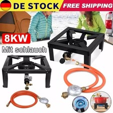 Gaskocher Hockerkocher Economic 8 KW DE/AT mit 150 cm Schlauch 50 mBar Regler