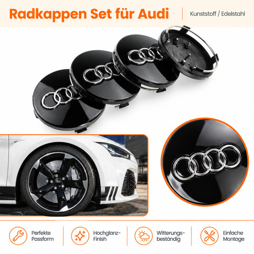 Für audi nabenkappen rad 60mm - für,