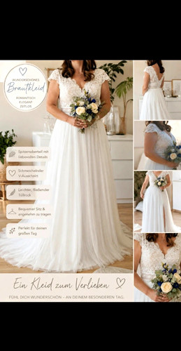 Brautkleid linie weiß - brautkleid,