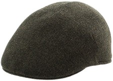 Lodenhut Faustmann Schiebermütze Jagdmütze oliv/grün Flatcap wasserabweisend