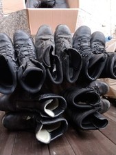 8 Paar BW Bergstiefel Kampfstiefel Kampfschuhe stark geb Defekt Haix Meindl Lowa