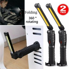 2x COB LED KFZ Arbeitsleuchte Akku Handlampe Magnet Werkstattlampe Stablampe