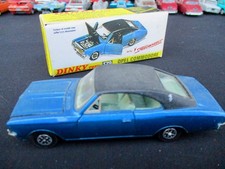 Dinky Toys 179 Opel Commodore A Coupe  1:43 blaumetallic Speedwheels  Repro box