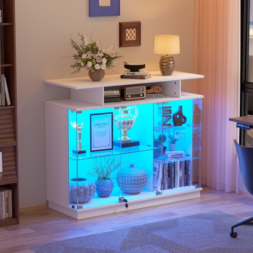 Glasvitrine mit led - glasvitrine,