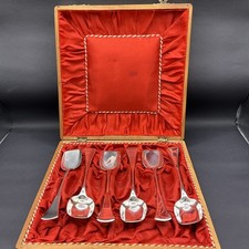 6  Eislöffel  800er Silber