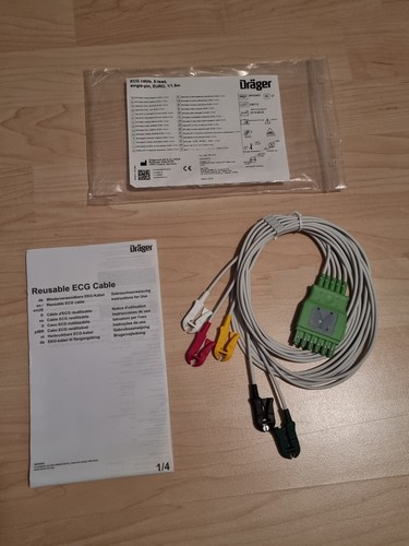 Ekg kabel dräger 5 - ekg-kabel, |
