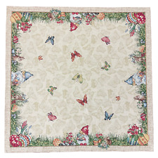 Decke 100x100cm Gobelin Pinky/Ostereier | Tischdecke Ostern Deko
