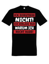 Herren T-Shirt ICH DISKUTIERE