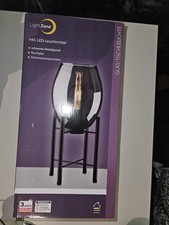 Light Zone Glas-Tischleuchte mit Schalter Inkl. LED-Leuchtmittel